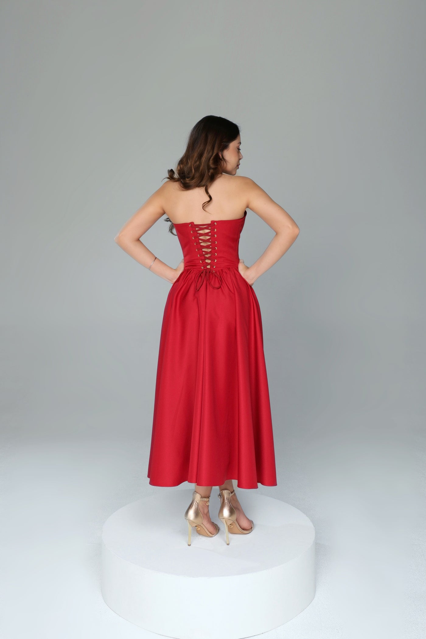 Vestido Zirta vermelho Leblour Atelier